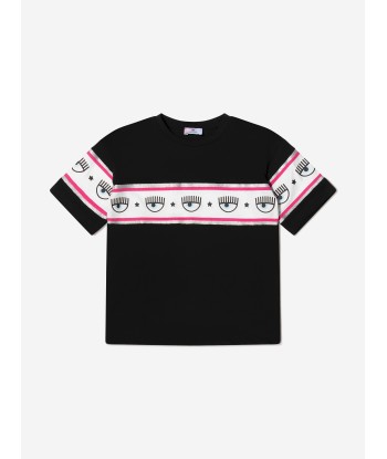 Chiara Ferragni Girls Logo Eyestar T-Shirt offre 