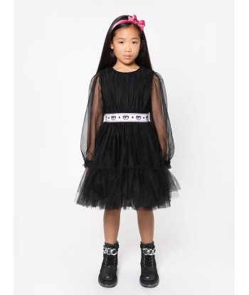 Chiara Ferragni Girls Tulle Long Sleeve Princess Dress shop