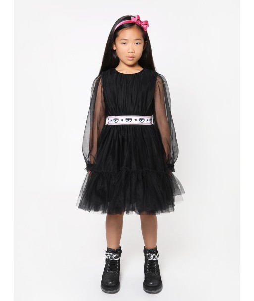 Chiara Ferragni Girls Tulle Long Sleeve Princess Dress shop