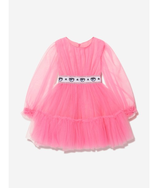 Chiara Ferragni Girls Tulle Long Sleeve Princess Dress Faites des économies