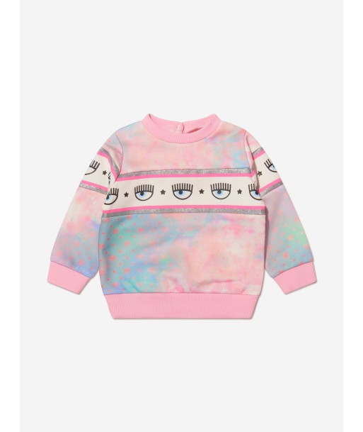 Chiara Ferragni Baby Girls Cloud Print Logo Sweatshirt Economisez 