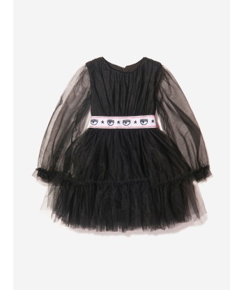 Chiara Ferragni Girls Tulle Long Sleeve Princess Dress shop