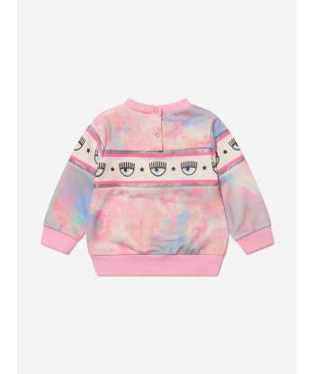 Chiara Ferragni Baby Girls Cloud Print Logo Sweatshirt Economisez 