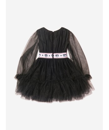 Chiara Ferragni Girls Tulle Long Sleeve Princess Dress shop