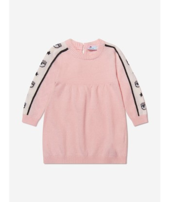 Chiara Ferragni Baby Girls Logo Tape Knitted Dress 50% de réduction en Octobre 2024