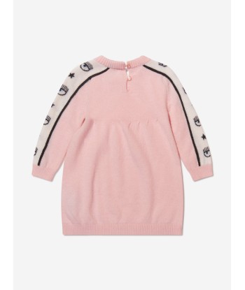 Chiara Ferragni Baby Girls Logo Tape Knitted Dress 50% de réduction en Octobre 2024