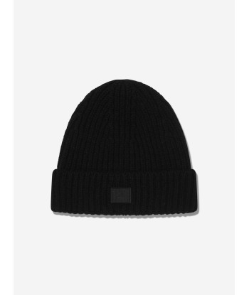 Acne Studios Kids Mini Pansy Beanie Hat in Black acheter en ligne