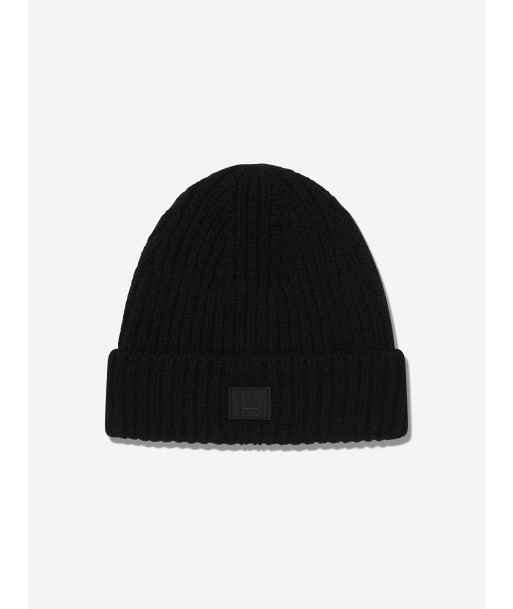 Acne Studios Kids Mini Pansy Beanie Hat in Black acheter en ligne