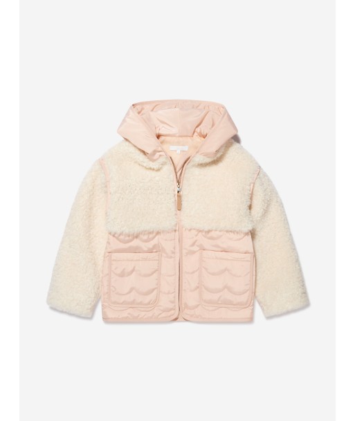 Chloé Girls Faux Shearling Padded Jacket Par le système avancé 