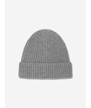 Acne Studios Kids Wool Beanie Hat in Grey de France