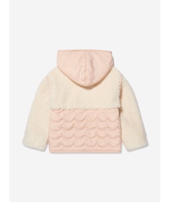 Chloé Girls Faux Shearling Padded Jacket Par le système avancé 