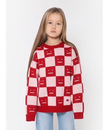 Acne Studios Kids Wool Knitted Square Face Jumper Toutes les collections ici