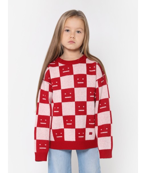 Acne Studios Kids Wool Knitted Square Face Jumper Toutes les collections ici