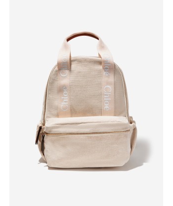 Chloé Girls Logo Backpack in Ivory de la marque