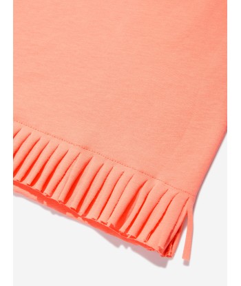 Chloé Girls Organic Cotton Jersey Dress in Peach pour bénéficier 