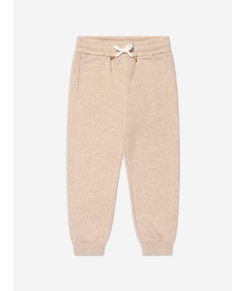 Chloé Girls Organic Cotton Joggers in Beige Venez acheter