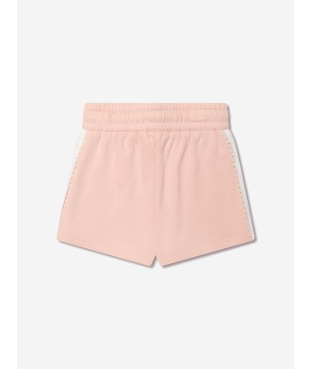 Chloé Girls Organic Cotton Fleece Shorts in Pink livraison et retour toujours gratuits