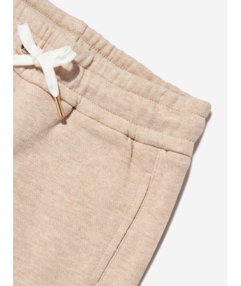 Chloé Girls Organic Cotton Joggers in Beige Venez acheter