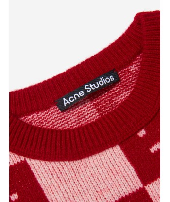 Acne Studios Kids Wool Knitted Square Face Jumper Toutes les collections ici