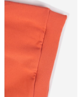 Chloé Girls Organic Cotton Short Sleeve Sweatshirt in Orange votre