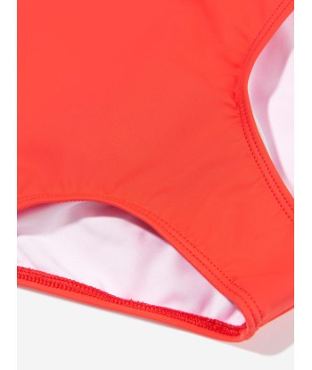 Chloé Girls Logo Swimming Costume in Orange chez Cornerstreet bien 