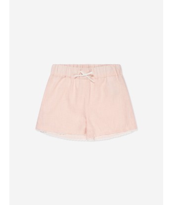 Chloé Girls Organic Cotton Short Pyjama Set in Pink Les êtres humains sont 