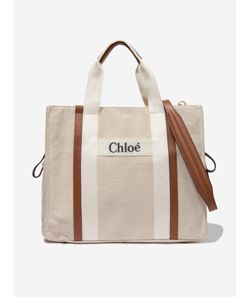 Chloé Baby Organic Cotton Changing Bag in Ivory à prix réduit toute l'année