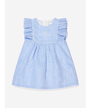 Chloé Baby Girls Chambray Dress With Hat in Blue votre