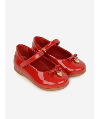 Dolce & Gabbana Girls Patent Leather Ballerina Shoes la livraison gratuite