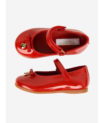 Dolce & Gabbana Girls Patent Leather Ballerina Shoes la livraison gratuite