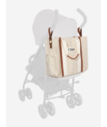 Chloé Baby Organic Cotton Changing Bag in Ivory à prix réduit toute l'année