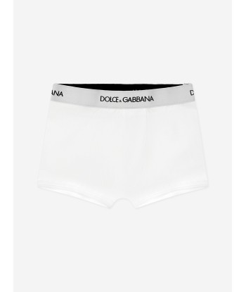 Dolce & Gabbana Boys Boxer Shorts Set (2 Pack) in White Livraison rapide