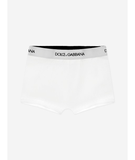 Dolce & Gabbana Boys Boxer Shorts Set (2 Pack) in White Livraison rapide