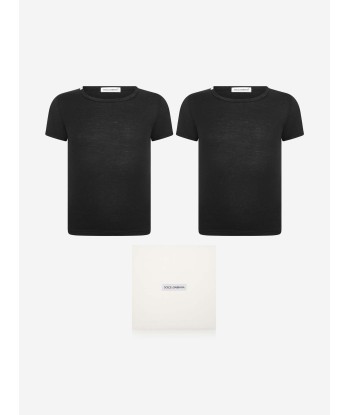 Dolce & Gabbana Boys Cotton Branded T-Shirt Set (2 Pack) en ligne des produits 