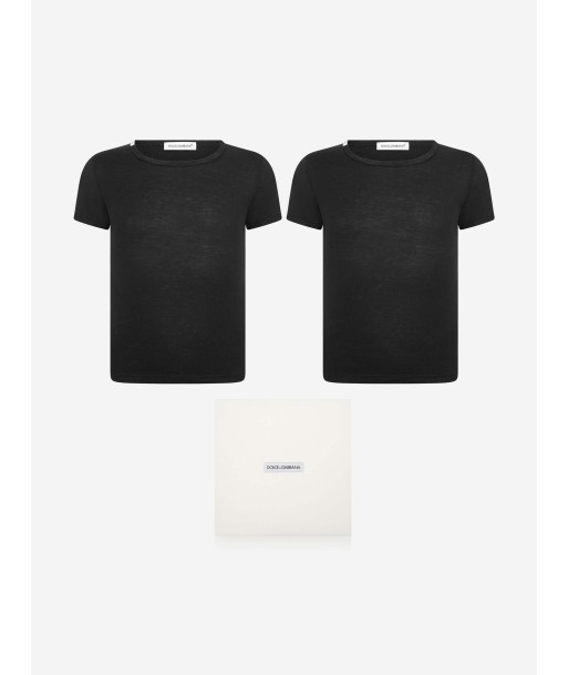 Dolce & Gabbana Boys Cotton Branded T-Shirt Set (2 Pack) en ligne des produits 