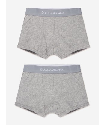 Dolce & Gabbana Boys Cotton Branded Boxer Shorts Set (2 Pack) sur le site 