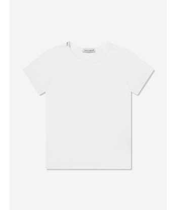 Dolce & Gabbana Boys T-Shirts Set (2 Pack) in White paiement sécurisé