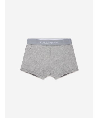 Dolce & Gabbana Boys Cotton Branded Boxer Shorts Set (2 Pack) sur le site 