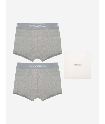 Dolce & Gabbana Boys Cotton Branded Boxer Shorts Set (2 Pack) sur le site 