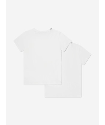 Dolce & Gabbana Boys T-Shirts Set (2 Pack) in White paiement sécurisé