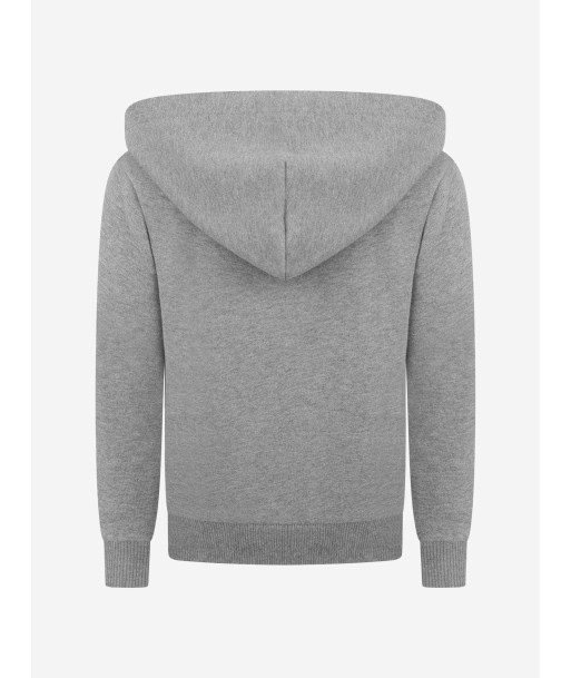 Dolce & Gabbana Boys Cotton Logo Zip Up Top in Grey commande en ligne