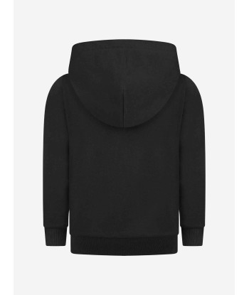 Dolce & Gabbana Boys Cotton Logo Zip Up Top in Black le des métaux précieux