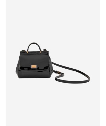 Dolce & Gabbana Girls Patent Leather Handbag in Black en ligne