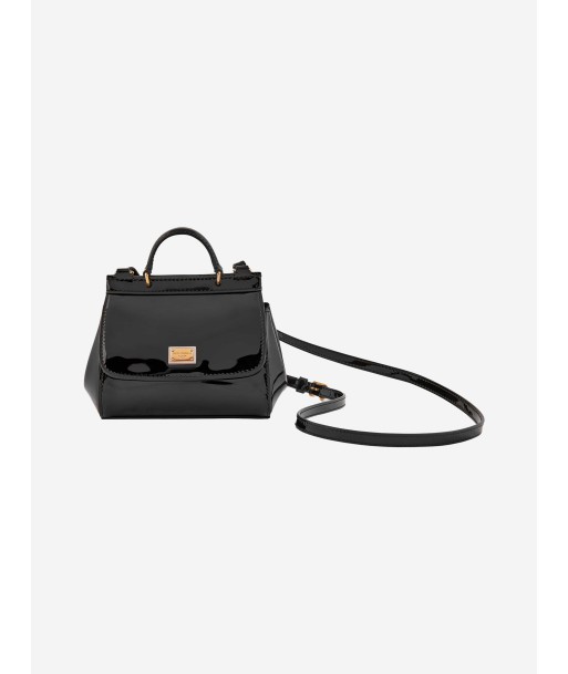 Dolce & Gabbana Girls Patent Leather Handbag in Black en ligne