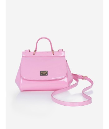 Dolce & Gabbana Girls Patent Leather Handbag in Pink livraison et retour toujours gratuits