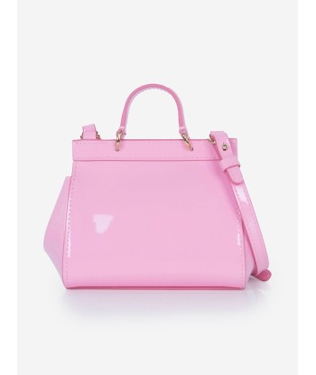 Dolce & Gabbana Girls Patent Leather Handbag in Pink livraison et retour toujours gratuits