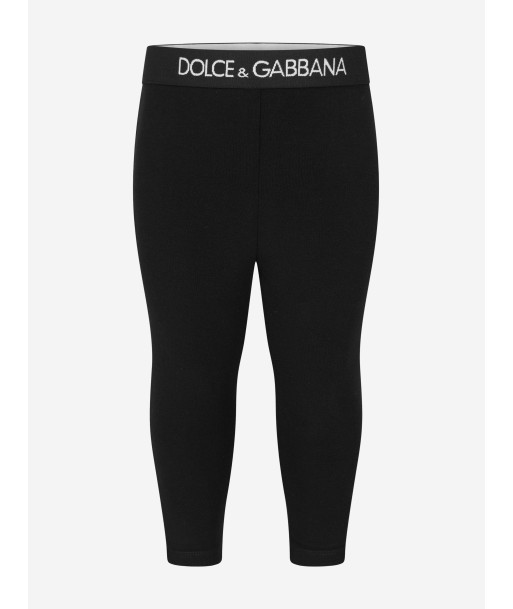 Dolce & Gabbana Baby Girls Cotton Logo Leggings brillant des détails fins