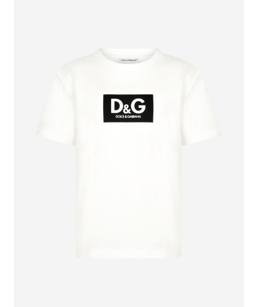 Dolce & Gabbana Boys Cotton Colourblock Logo T-Shirt Les magasins à Paris