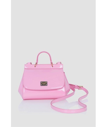 Dolce & Gabbana Girls Patent Leather Handbag in Pink livraison et retour toujours gratuits