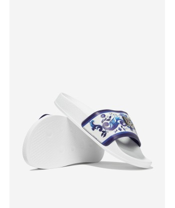 Dolce & Gabbana Girls Majolica Print Sliders des créatures d'habitude